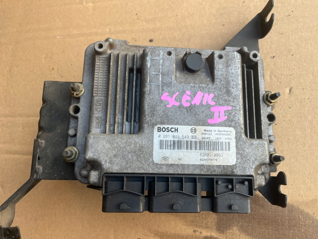 фото №1, Бортовой компьютер блок управления двигателя renault megane scenic ii 02-06 1.9 dci 0281011549