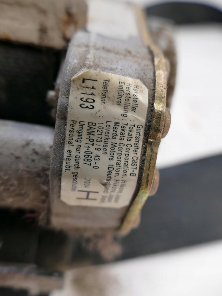 фото №3, Mazda mpv ii pas безпеки правий перед