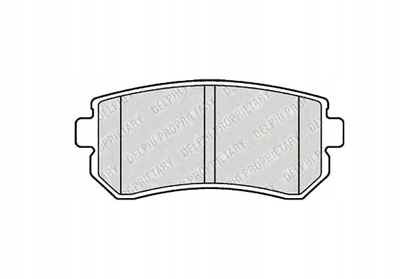 фото №1, Delphi тормозные колодки тормозные hyundai accent iv creta i2