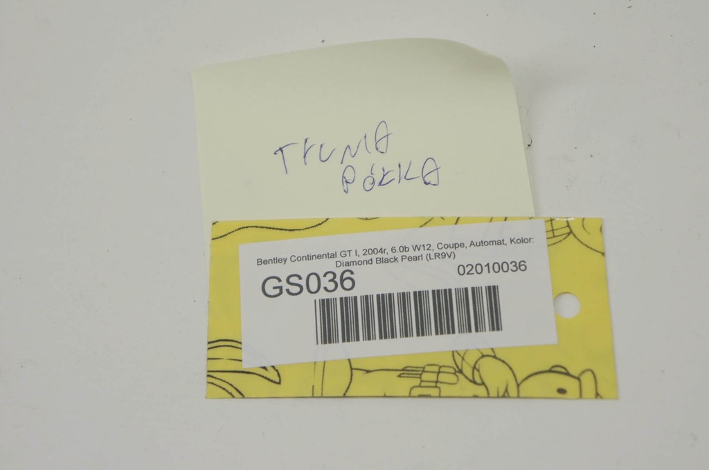 фото №8, Gs036 bentley continental gt i полиця задня задня