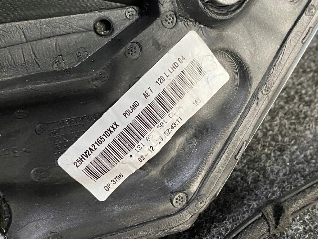 фото №6, Vw up! зеркало наружное левая 8 pin 1s1857501cl