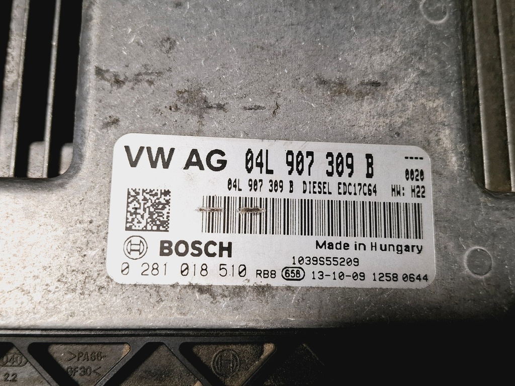 фото №10, Бортовий комп'ютер лічильник набір vw golf vii 7 1.6 tdi clha dsg 432007 km 04l907309b