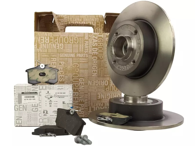 фото №2, Оригинальный номер renault тормозные диски+ тормозные колодки задняя renault modus 240mm