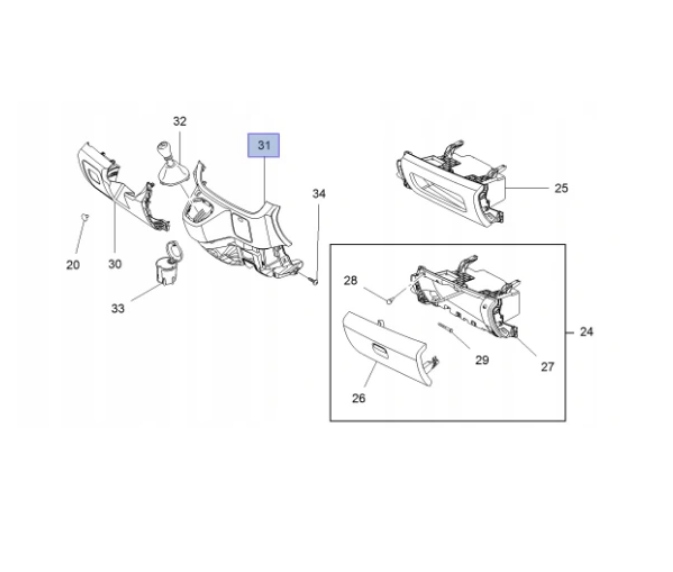 Купить 93868019 корпус рычаг передач opel vivaro-b