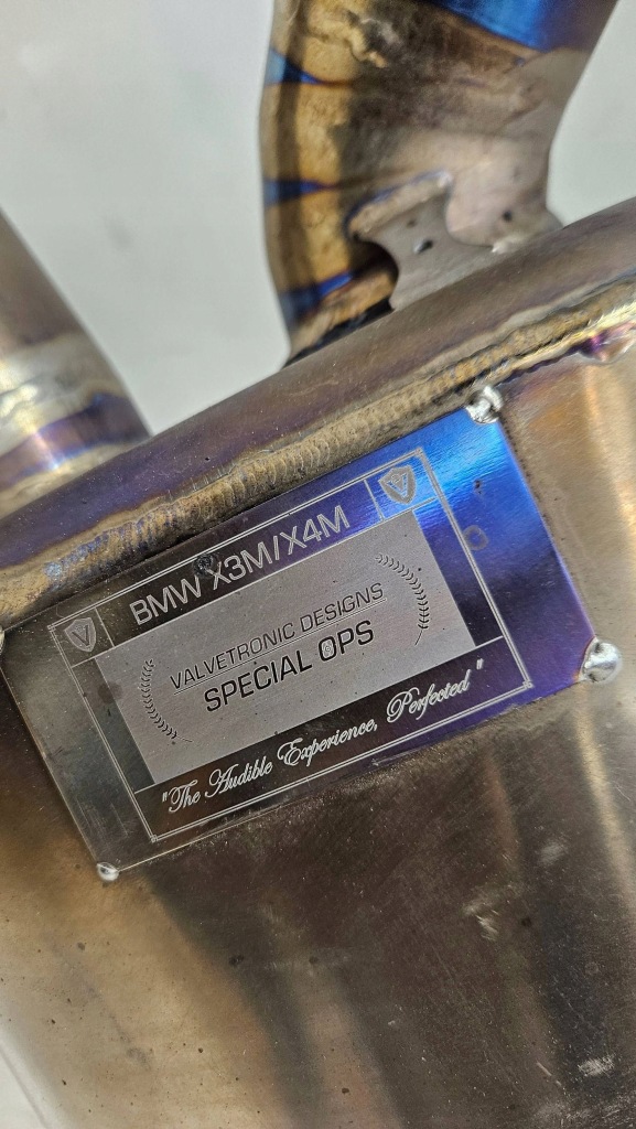 фото №13, Вихлоп гасник титановий bmw x3m x4m f98 f97 valvetronic designs special