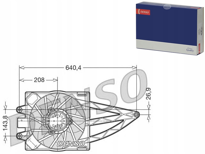 фото №8, Denso der09018 вентилятор, охлаждение двигателя