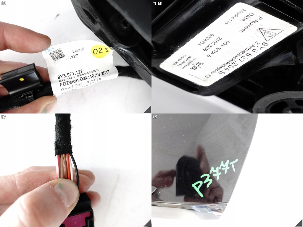 фото №11, Porsche cayenne 9y3 coupe крышка багажника механизм привод спойлер спойлер крыло задняя