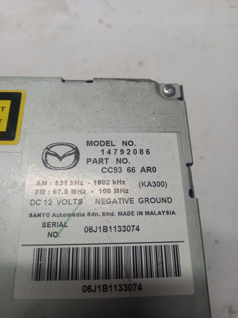 фото №4, Панель средний радио mazda 5 14792086