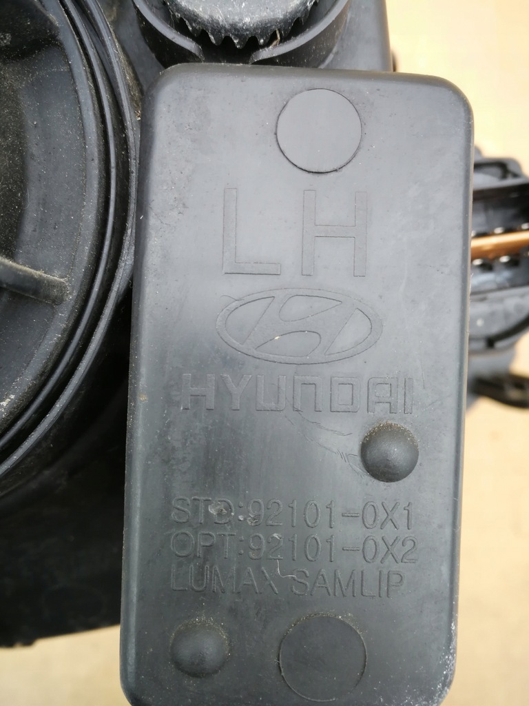 фото №9, Hyundai i10 lift 11- лампа левая перед левая передняя 92101-0x1