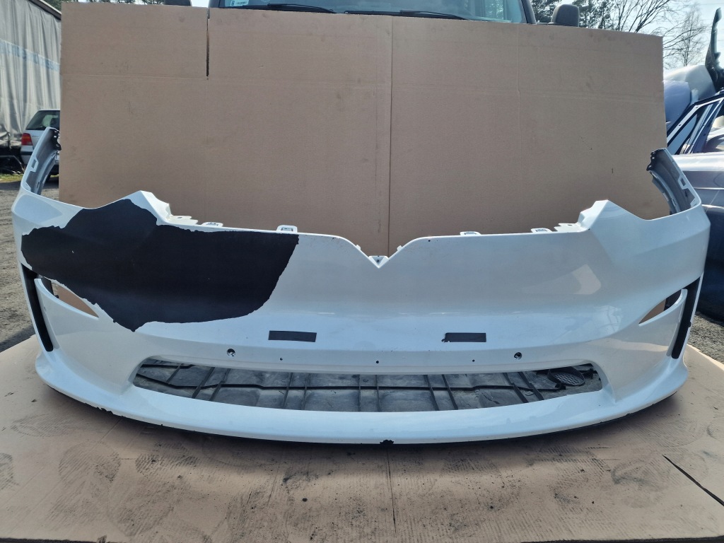 фото №4, Tesla x plaid бампер передній плита