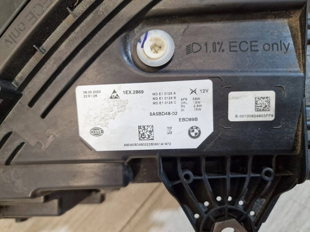 фото №6, Bmw x1 u11 лампа правая led 5a5bd48-02przednie