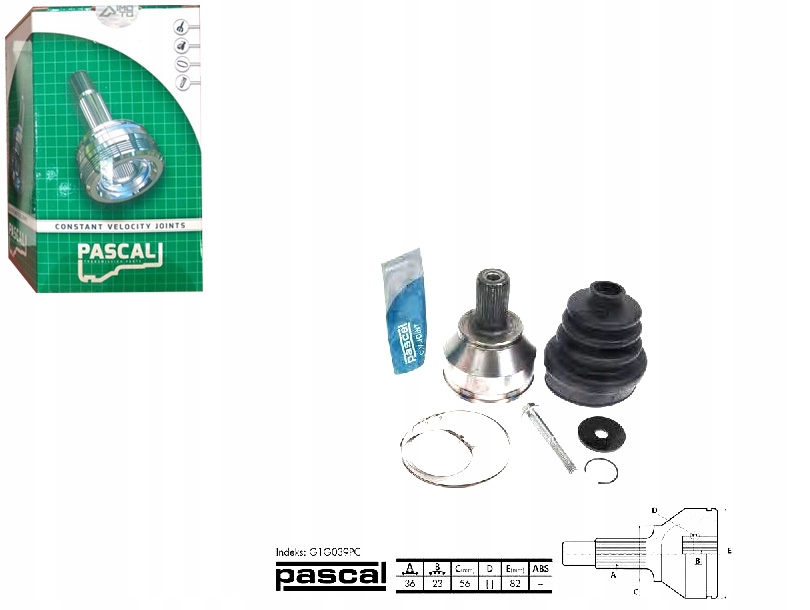 фото №1, Шарнір привідний зовнішній volvo s40 ii v50 ford