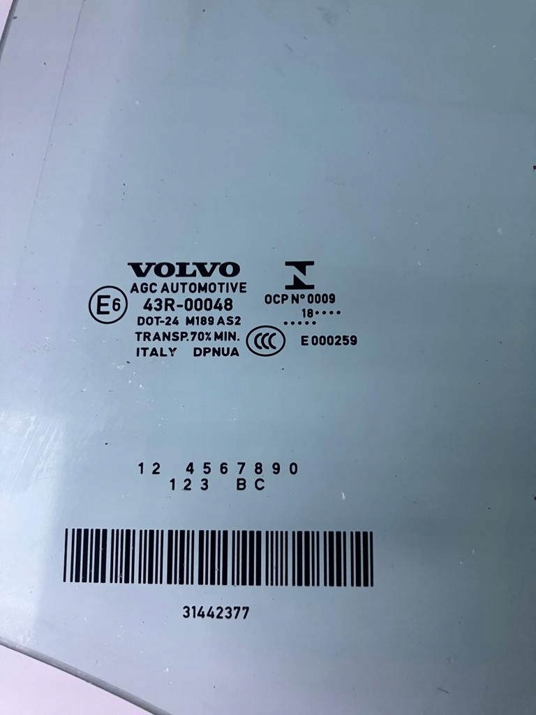 фото №2, Стекло дверь левый задняя xc40 18 rok 31442377