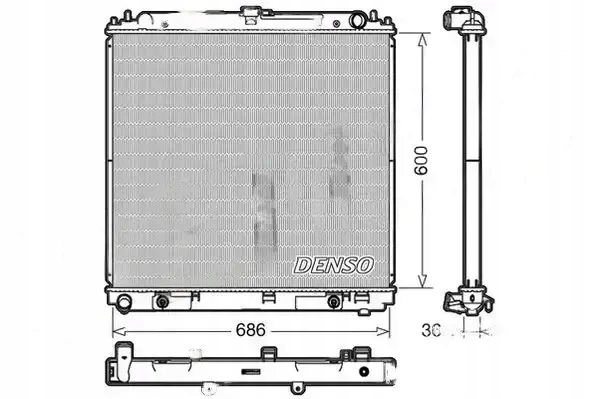 Купить Радиатор воды drm46032 denso