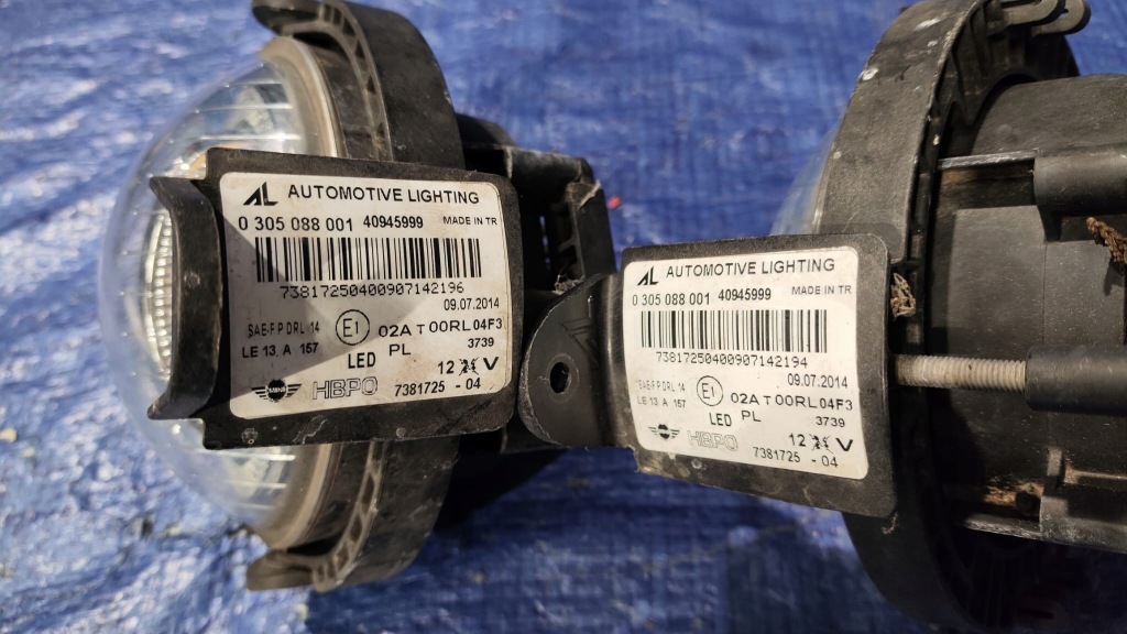 Противотуманная фара лампа бампера led drl левая правая 7381725 mini cooper r57 r58 r59 Доставка