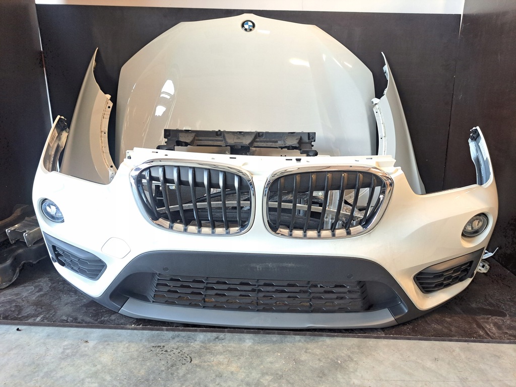 фото №8, Bmw x1 f48 перед капот pas бампер лампы капот alpinweiss 3 300