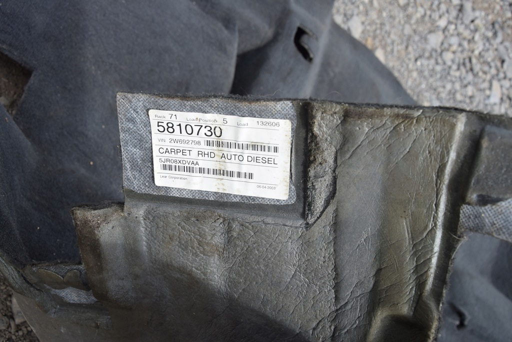 фото №5, Jeep cherokee liberty kj коврик обшивка