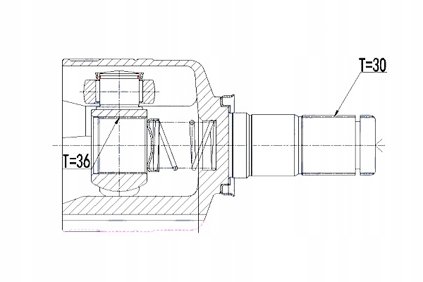 фото №5, Шарнир внутренний renault megane iii 2.0dci 09- scenic grand scenic