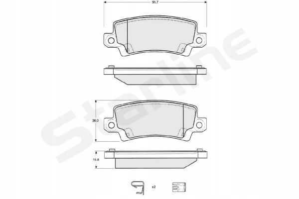 фото №1, Тормозные колодки тормозные toyota corolla, corolla verso kpl
