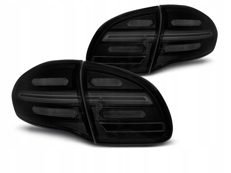Купить Фары porsche cayenne 10-15 black-smoke led dts