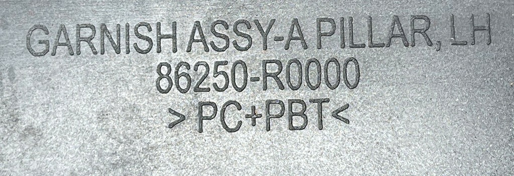 фото №10, B3 kia carnival iv 2020 - молдинг скло стійка a ліва перед 86250-r0000