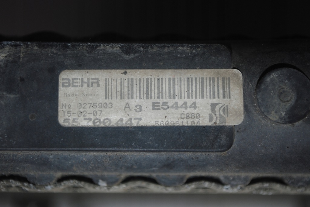 фото №7, Радіатор wody fiat grande punto 55700447