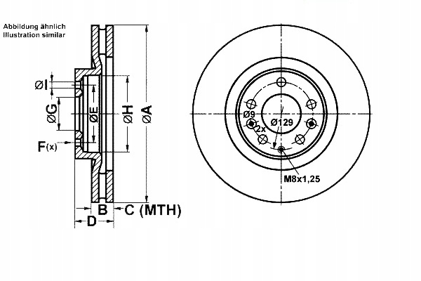 фото №1, Ate тормозные диски тормозные 2szt mazda перед cx-7 cx-9 07