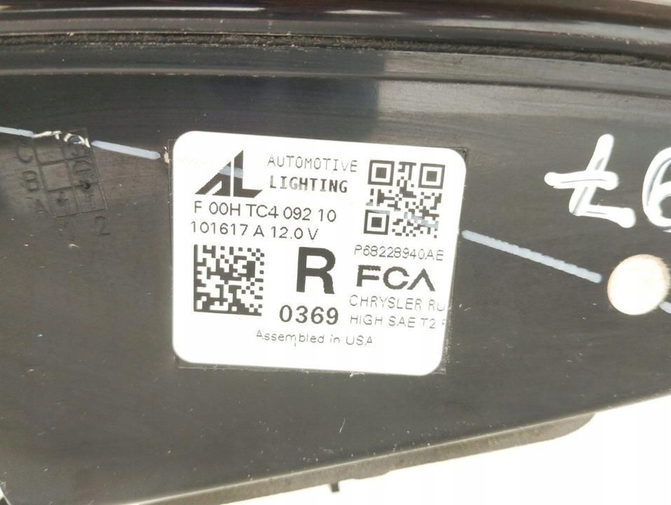 фото №8, Chrysler pacifica 2018 лампа задняя 68228940ae