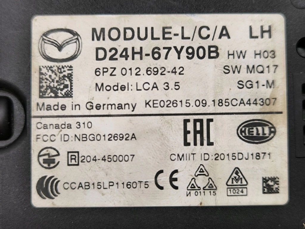 фото №7, Mazda cx-3 2019 модуль мертвого pola