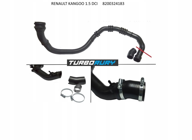 фото №7, Набор ремонтный do труба wąż шланг turbo renault kangoo 1.5dci 8200324183