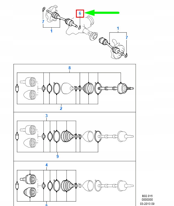 фото №1, Ford ranger mk2 передняя часть axle drive вал circlip 3m81-3b498-aa 4826725