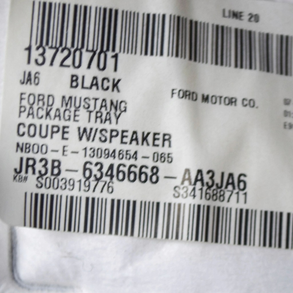 фото №6, Ford mustang vi 2019 полиця задня багажника