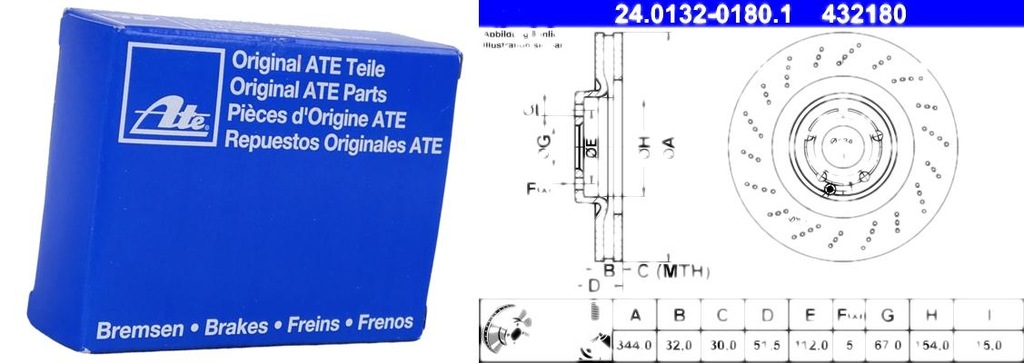 фото №1, Диск гальмівний. mercedes c218 cls-klasa 11- перед