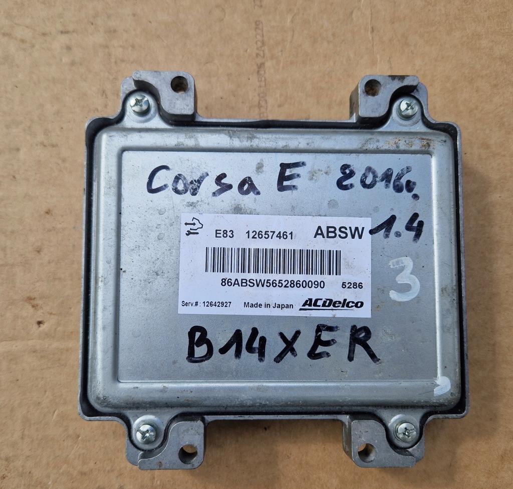 фото №7, Opel corsa e 1.4 блок керування двигуна замок запалювання ключ 12657461 absw acdelco