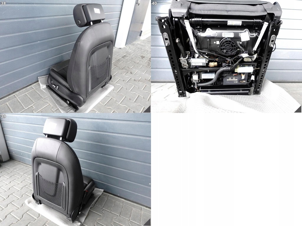 фото №12, Audi a6 4g0 c7 lift 14-18 комплект сидінь czarna шкіра вентильовані перед задня