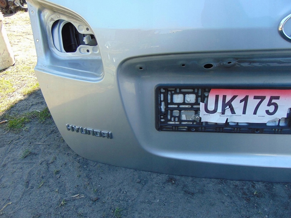 фото №6, Крышка багажника багажника задняя hyundai santa fe ii серебристая