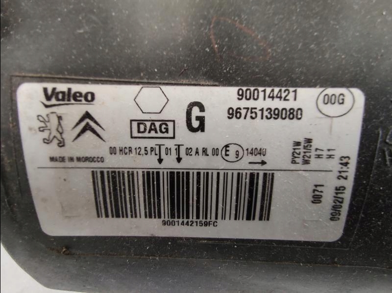 фото №12, Лампа передняя перед peugeot 301 9675138980 l + p