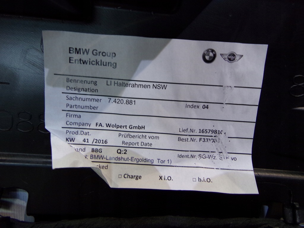 фото №14, Bmw 8 g14 g15 g16 бампер перед alpinweiss 300 org