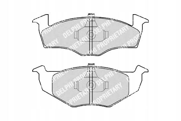 фото №1, Delphi комплект гальмівних колодок ham. перед seat cordoba, co