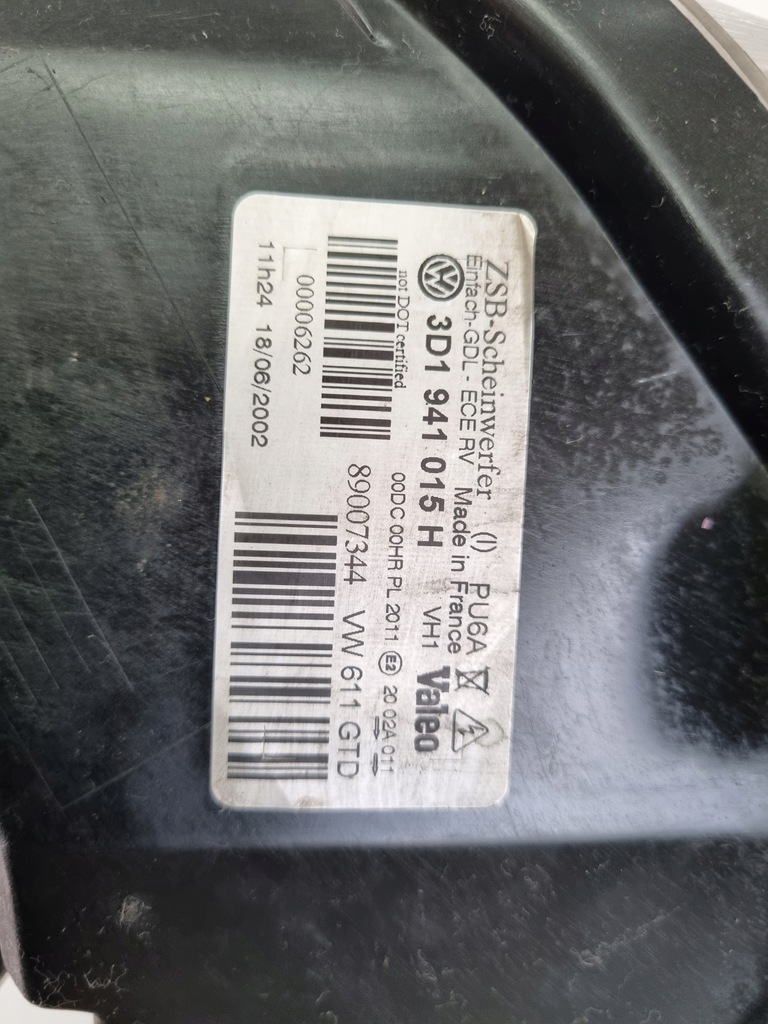 фото №9, Фара левый лампа левая ксенон ксенон vw phaeton