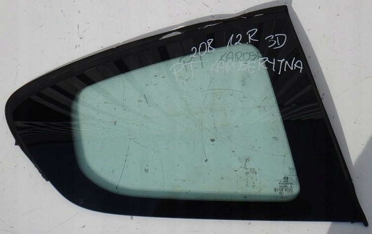 фото №1, Peugeot 208 12 r скло кузовна права задня 3d