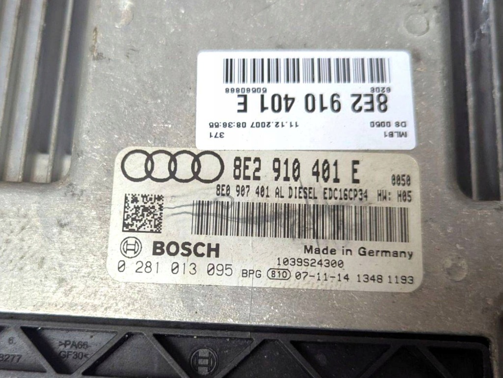 фото №9, Набор стартовый audi a4 b7 2008 8e2910401e