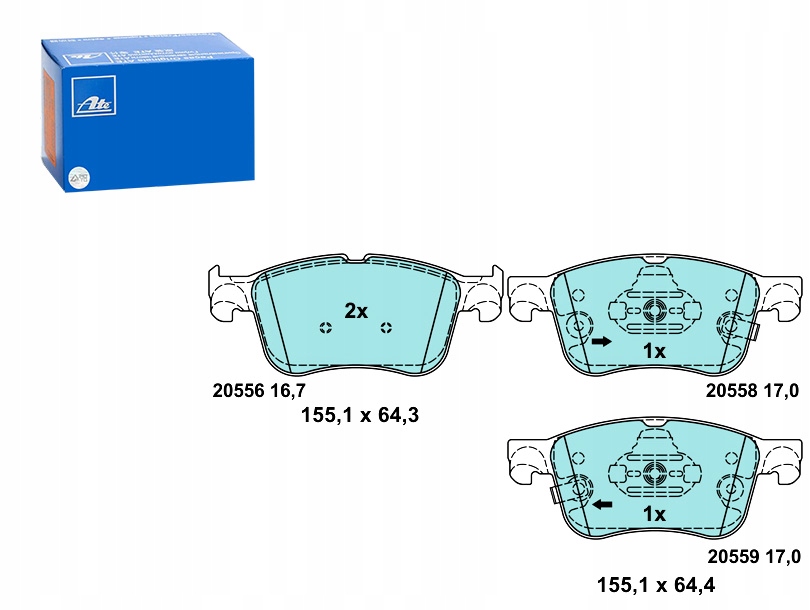 фото №1, Тормозные колодки тормозные керамические перед ford focus iv kuga iii puma