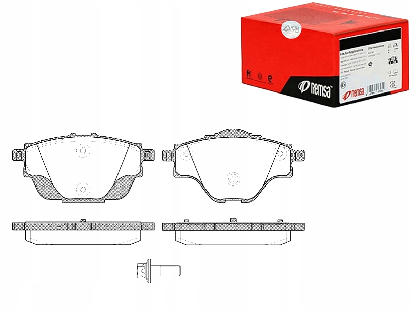 фото №1, Remsa комплект гальмівних колодок гальмівних 1609000980 bpm15