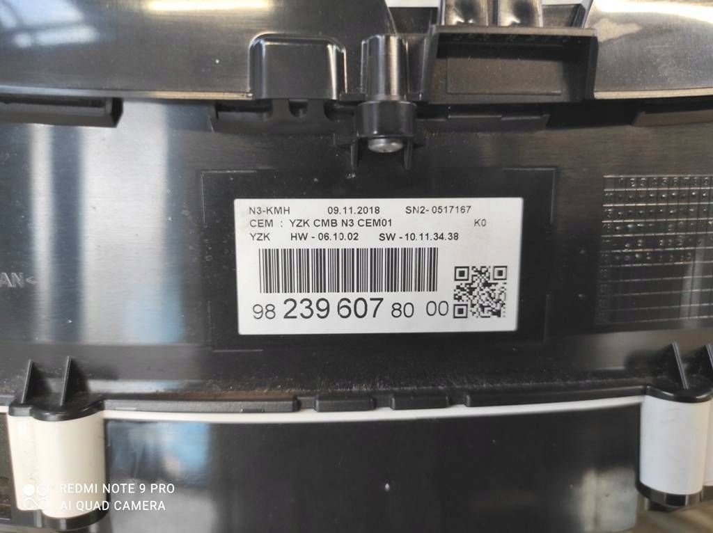 фото №6, Peugeot expert iii jumpy iii scudo iii proace ii счетчик приборы 9823960780