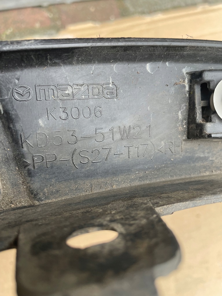 фото №5, Mazda cx-5 i передняя правая молдинг крыла kd53-51w21 gielda