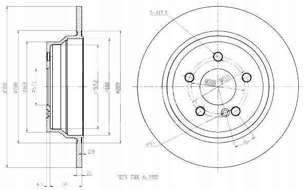 фото №1, Тормозные диски ham. 2szt mercedes t. w211 02- maxgear