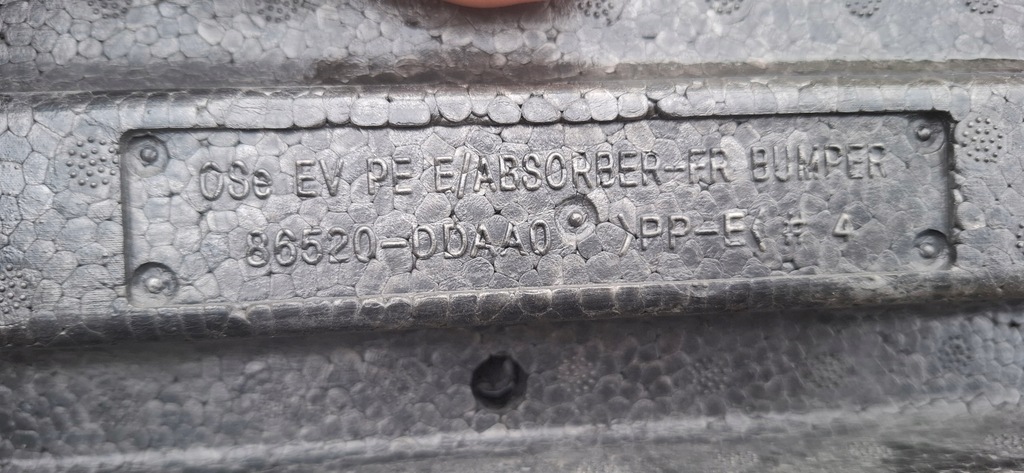 фото №8, Hyundai kona lift 2021- абсорбер бампера перед 86520-ddaa0