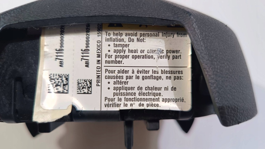 фото №9, Подушка воздушная подушка безопасности руля chevrolet camaro cabrio 2009-2015