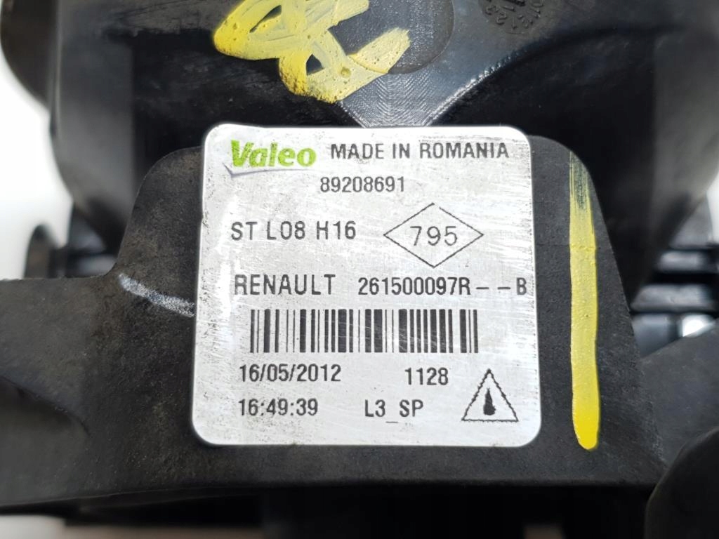 фото №5, Противотуманная фара правый renault scenic iii